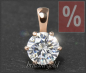 Preview: Brillant Anhänger 585 Gold; 1,23ct, River E & VS1